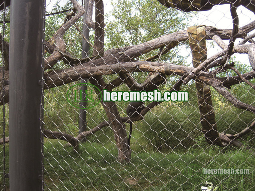 leopard cage enclosure mesh/ leopard fencing - zoo mesh, zoo cage nets