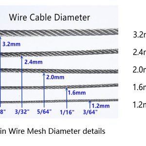 Specifications of stainless steel cable mesh - Stainless Steel Cable ...