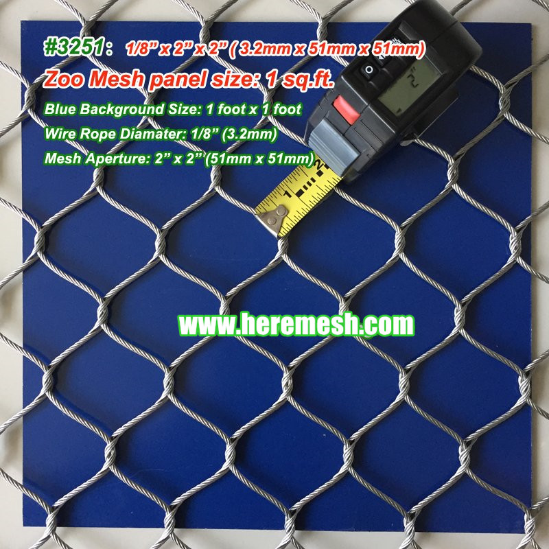 Mesh Wire Cable Diameter 3 2mm Group Stainless Steel Cable Mesh