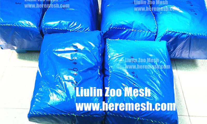 delivery of stainless steel wire cable mesh zoo enclosure material