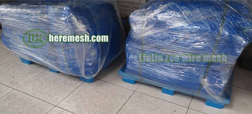 Liulin shipped the netting mesh by air.