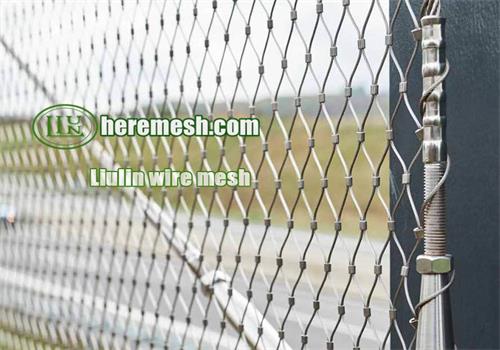 Stainless steel ferrule rope net for corridor fence, bridge protection engineering 