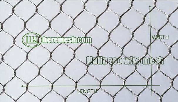 stainless steel rope mesh size