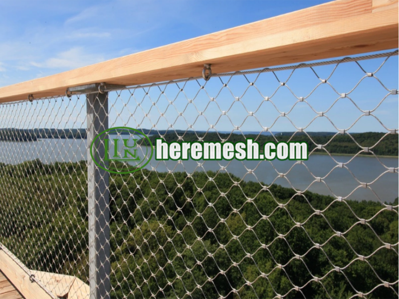 Stainless Steel Wire Rope Mesh Fence