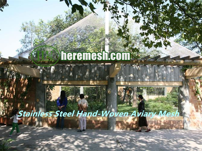 Stainless Steel Hand-Woven Aviary Mesh