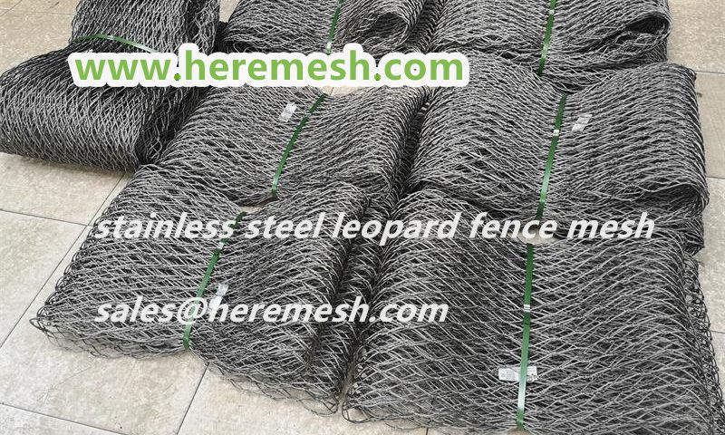 stainless steel leopard fence net