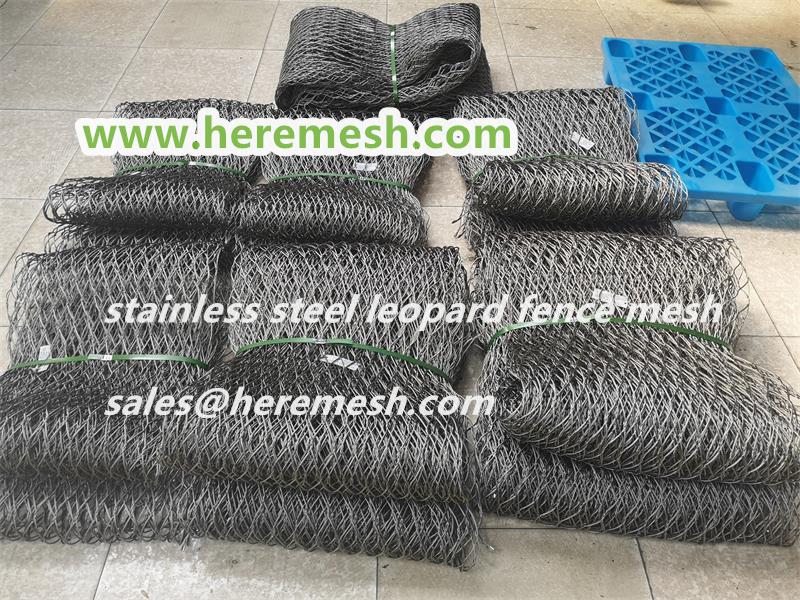 stainless steel leopard fence net