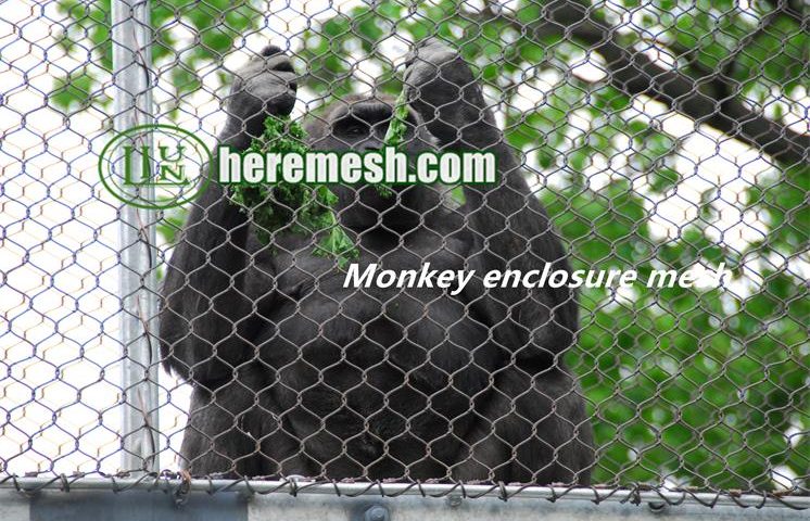 Monkey enclosure netting