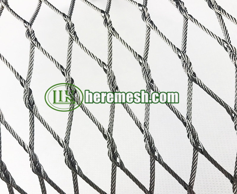 Zoological Enclosure Woven Rope Mesh