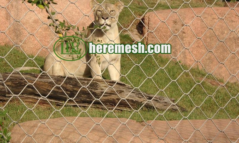 SS Woven Rope Netting Lion Enclosure